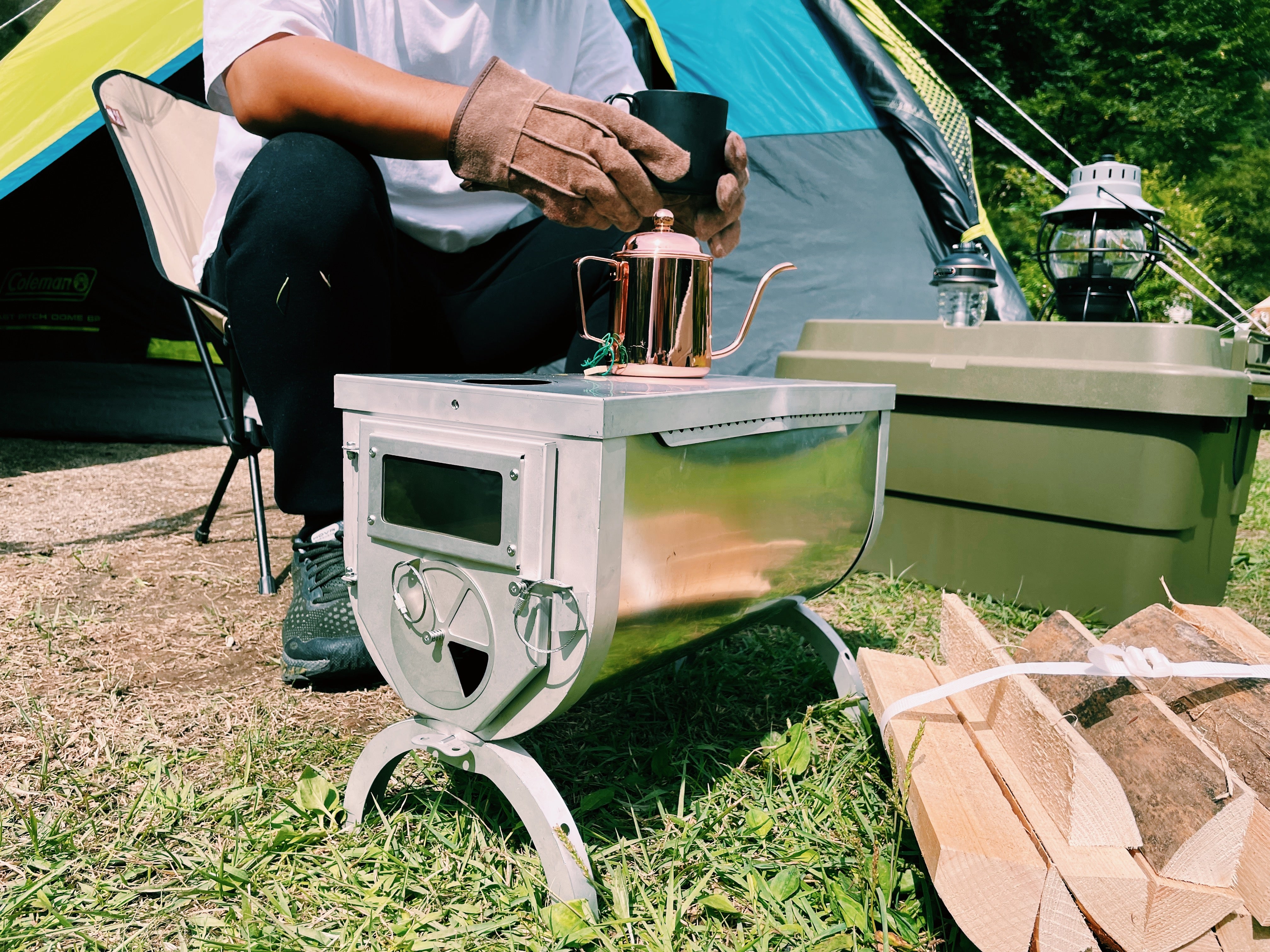 Gstove テントストーブ 30cm脚付き 大本命の薪ストーブはやっぱり「G