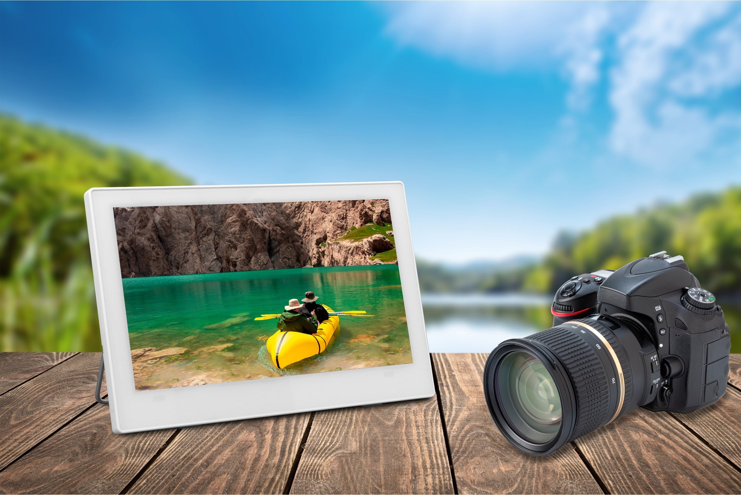 防水でどこでも活躍！見やすく持ち運びやすい14インチ！ポータブル