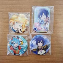 初音ミク 鏡音レン KAITO 缶バッジ 4個セット - メルカリ