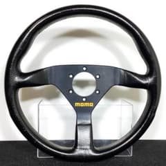 モモ ヴェローチェ 当時物 レザーステアリング 34φ イエローステッチ