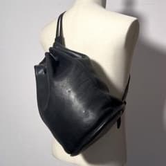 美品】オールドコーチ 巾着ショルダーバッグ ブラック 9929 西口修平氏