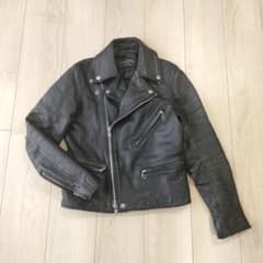 United Arrows レザー ダブルライダース ジャケット ブラック - メルカリ