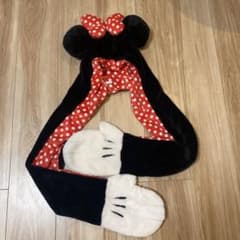 ミニーマウス 手袋付きマフラー ファンキャップ - メルカリ