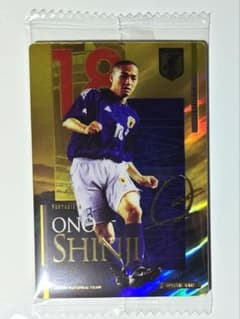 小野伸二 SP 金箔サインカード ツインウエハース サッカー日本代表Ver