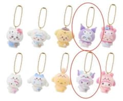 ちいかわ サンリオ フロッキーマスコットチャーム モモンガ クロミ