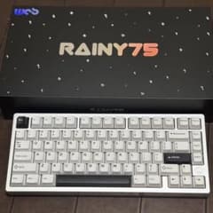 極美品・おまけ付き】Rainy75 lite シルバー メカニカルキーボード