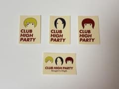 シンガーズハイ FC限定 ガチャガチャ ステッカー イラスト4枚セット