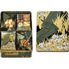 東京国立博物館限定[麻布かりんと]八橋蒔絵螺鈿硯箱 かりんと詰合せ