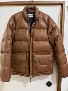 A Bathing Ape ダウンジャケット L ブラウン 木村拓哉HERO着用 - メルカリ