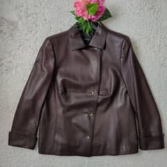 アクリス レザージャケット ショートレザーコート ラムレザー 大きい