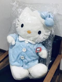 2001年 日本限定 ハローキティ 特大 ぬいぐるみ パジャマ 水色 未使用