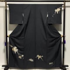 D322 訪問着 堀工房 堀省平 省彩箔 葡萄 蔦の葉 正絹着物 未使用極美品