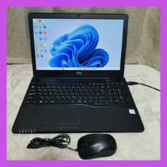 S226 富士通ノートパソコンSSD高速WEBカメラWindows11オフィス付