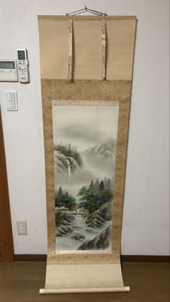 伝統的な和風掛軸 掛け軸 茶道具 無地Belanja di Mercari dari Jepang