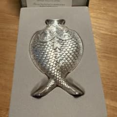 花瓶 Christofle クリストフル 2匹 魚 花瓶花器 置物 銀製品 - メルカリ