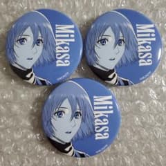 進撃の巨人 WIT STUDIO ランダム缶バッジ ミカサ 3つ - メルカリ