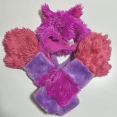 ディズニー 不思議の国のアリス チェシャ猫 マフラー ファンキャップ