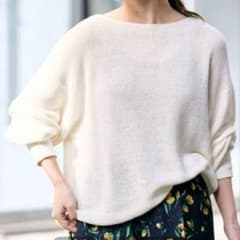 未使用2025SS SLOBE IENA リネン混畦ニット ボートネック - メルカリ