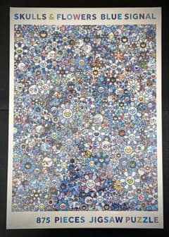 村上隆 SKULLS & FLOWERS BLUE SIGNA ジグソーパズル - メルカリ