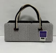 和装バック 利休バッグ 横長の型 小田巻付き バッグ 組織り 衿秀 和想