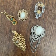 日本製 ヴィンテージ ブローチ レトロモダン 昭和レトロ - メルカリ