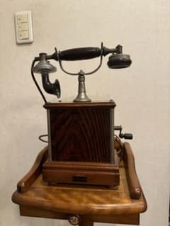 デルビル磁石式甲号卓上電話機 1897年 アンティーク オブジェ 室内飾り