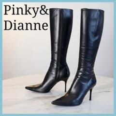 極美品】ピンキー＆ダイアン ロングブーツ 36.5 黒 リーガル製 本革