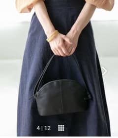 北欧暮らしの道具店 撥水レザーショルダーバッグ ブラック - メルカリ