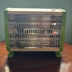 SANYO ホットファンヒーター電気ストーブR-83F 緑 グリーン 昭和レトロ