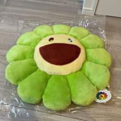 村上隆 カイカイキキ クッション 60cm 正規品 グリーン - メルカリ