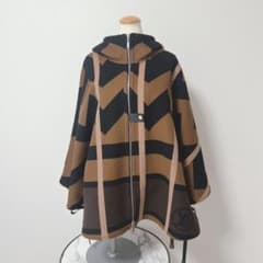 極美品 ルイヴィトン ポンチョ フーデッドケープ モノグラム アウター