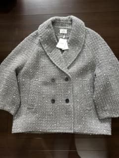 新品未使用CLANE田中みな実オーバーツイードコートグレー2サイズ