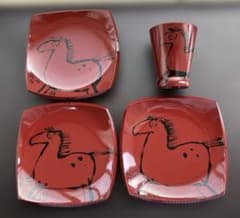 山中 秀文 遊 塗り物器 菓子皿 お猪口 ぐい呑み - メルカリ