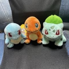 Pokemon fit ぬいぐるみ ヒトカゲ ゼニガメ フシギダネ 御三家 - メルカリ