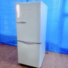 アクアミント】レトロ 冷蔵庫150L 2ドア冷蔵庫 DR-C15AM - メルカリ