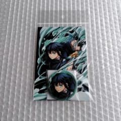 鬼滅の刃 時透無一郎 全集中展 缶バッジ＆ポストカードセット - メルカリ