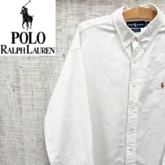 2506F59《刺繡ポニー》ポロラルフローレン 長袖コットンシャツ