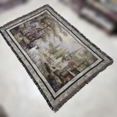 絵画風 マルチカバー ソファカバー ヴィンテージラグ 112x175 - メルカリ