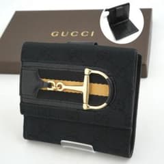 ✨未使用展示品✨ GUCCI ミニ財布 ホースビット シェリーライン 二