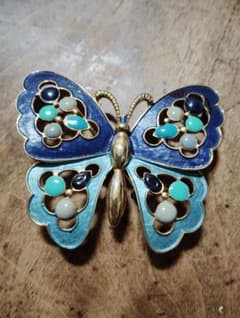 蝶々 バタフライ ヴィンテージブローチ 大 - メルカリ