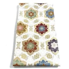 帯6517 ○高級 正絹 六通 袋帯 花文 華文 - メルカリ