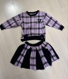 ANNA SUI mini チェック柄 セットアップ (115~125cm) - メルカリ