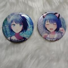 プロセカ桐谷遥グリッター缶バッジ - メルカリ