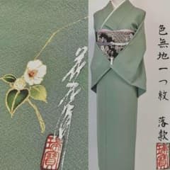 正絹✿証布あり 本草木染め 作家物 色無地一つ紋 瑞寶 袷 - メルカリ