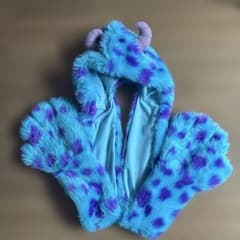 ディズニー モンスターズインク サリー マフラー 手袋 ファンキャップ