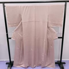 ☆4174☆ 色無地 くすみ淡ピンク色 袷 正絹 柿本市郎 - メルカリ