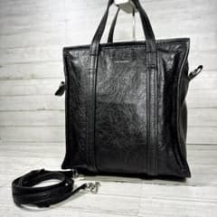 BALENCIAGA トート ショルダー 2way バザールショッパー 黒 S - メルカリ