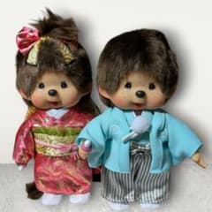 モンチッチ 和服 ぬいぐるみ 紋付袴 振袖 - メルカリ