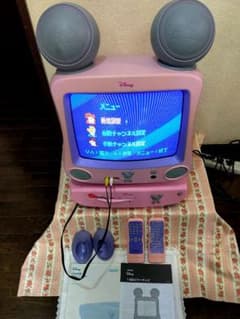ディズニープリンセス ミッキーマウス 14型ブラウン管テレビ＆DVD