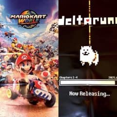 マリオカートワールド DELTARUNE 両面b2ポスター 付録 ニンテンドー